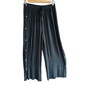 Salty Lemon Anthropologie Pants S High Rise Wide Leg Pull On Beach Boho Relaxed